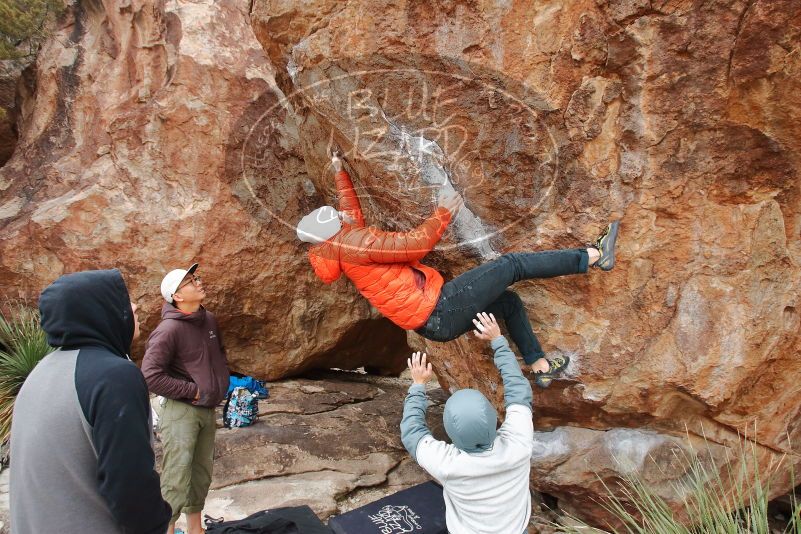 Bouldering in Hueco Tanks on 12/28/2019 with Blue Lizard Climbing and Yoga

Filename: SRM_20191228_1506120.jpg
Aperture: f/4.5
Shutter Speed: 1/250
Body: Canon EOS-1D Mark II
Lens: Canon EF 16-35mm f/2.8 L