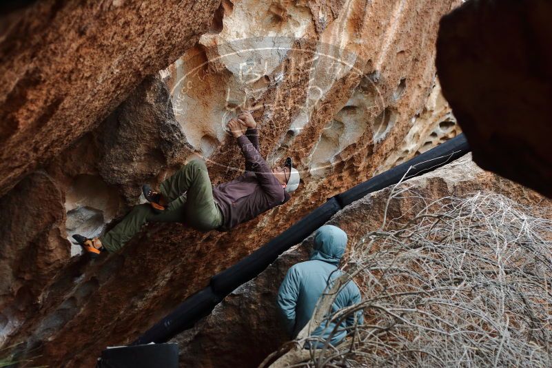 Bouldering in Hueco Tanks on 12/28/2019 with Blue Lizard Climbing and Yoga

Filename: SRM_20191228_1707160.jpg
Aperture: f/3.2
Shutter Speed: 1/250
Body: Canon EOS-1D Mark II
Lens: Canon EF 50mm f/1.8 II