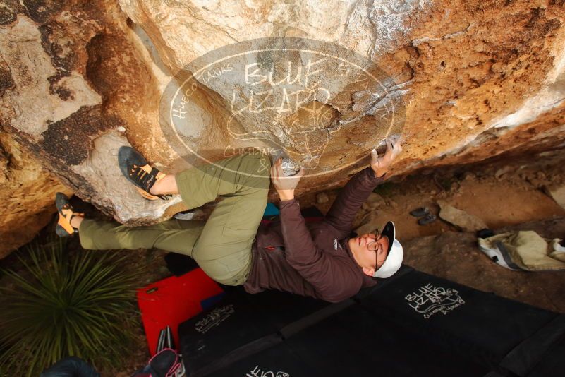 Bouldering in Hueco Tanks on 12/28/2019 with Blue Lizard Climbing and Yoga

Filename: SRM_20191228_1726140.jpg
Aperture: f/5.6
Shutter Speed: 1/250
Body: Canon EOS-1D Mark II
Lens: Canon EF 16-35mm f/2.8 L