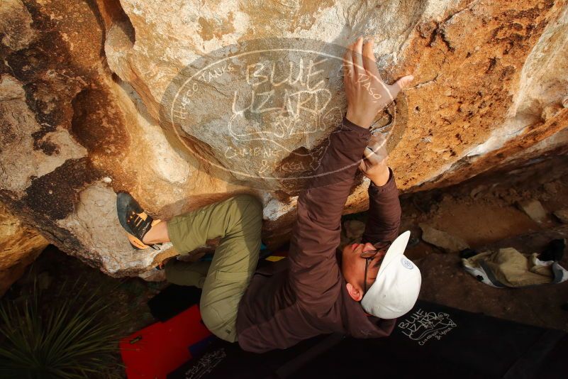 Bouldering in Hueco Tanks on 12/28/2019 with Blue Lizard Climbing and Yoga

Filename: SRM_20191228_1726260.jpg
Aperture: f/7.1
Shutter Speed: 1/250
Body: Canon EOS-1D Mark II
Lens: Canon EF 16-35mm f/2.8 L