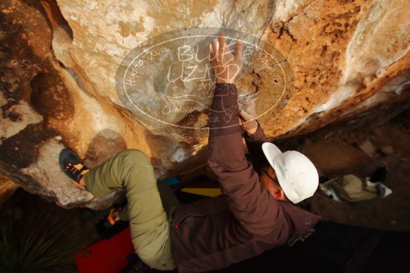 Bouldering in Hueco Tanks on 12/28/2019 with Blue Lizard Climbing and Yoga

Filename: SRM_20191228_1726310.jpg
Aperture: f/8.0
Shutter Speed: 1/250
Body: Canon EOS-1D Mark II
Lens: Canon EF 16-35mm f/2.8 L