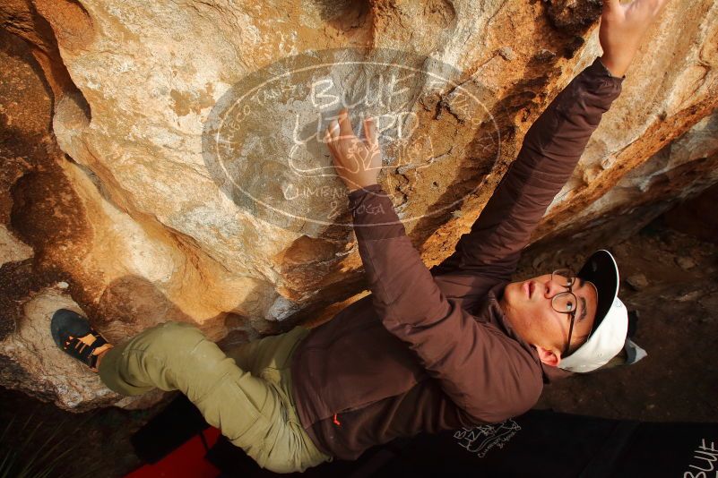 Bouldering in Hueco Tanks on 12/28/2019 with Blue Lizard Climbing and Yoga

Filename: SRM_20191228_1726340.jpg
Aperture: f/7.1
Shutter Speed: 1/250
Body: Canon EOS-1D Mark II
Lens: Canon EF 16-35mm f/2.8 L