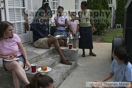 Coach Paul Hewitt grilled hamburgers at AXO Thursday night. AXO was the winning sorority for the basketball attendance competition.
Filename: crw_0073_std.jpg
Aperture: f/7.1
Shutter Speed: 1/80
Body: Canon EOS DIGITAL REBEL
Lens: Sigma 15-30mm f/3.5-4.5 EX Aspherical DG DF