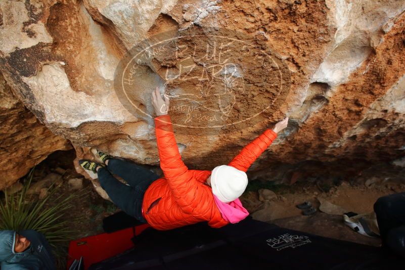 Bouldering in Hueco Tanks on 12/28/2019 with Blue Lizard Climbing and Yoga

Filename: SRM_20191228_1743400.jpg
Aperture: f/5.6
Shutter Speed: 1/250
Body: Canon EOS-1D Mark II
Lens: Canon EF 16-35mm f/2.8 L