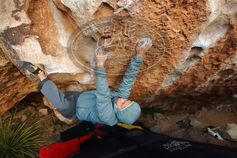 Bouldering in Hueco Tanks on 12/28/2019 with Blue Lizard Climbing and Yoga

Filename: SRM_20191228_1744380.jpg
Aperture: f/4.5
Shutter Speed: 1/250
Body: Canon EOS-1D Mark II
Lens: Canon EF 16-35mm f/2.8 L