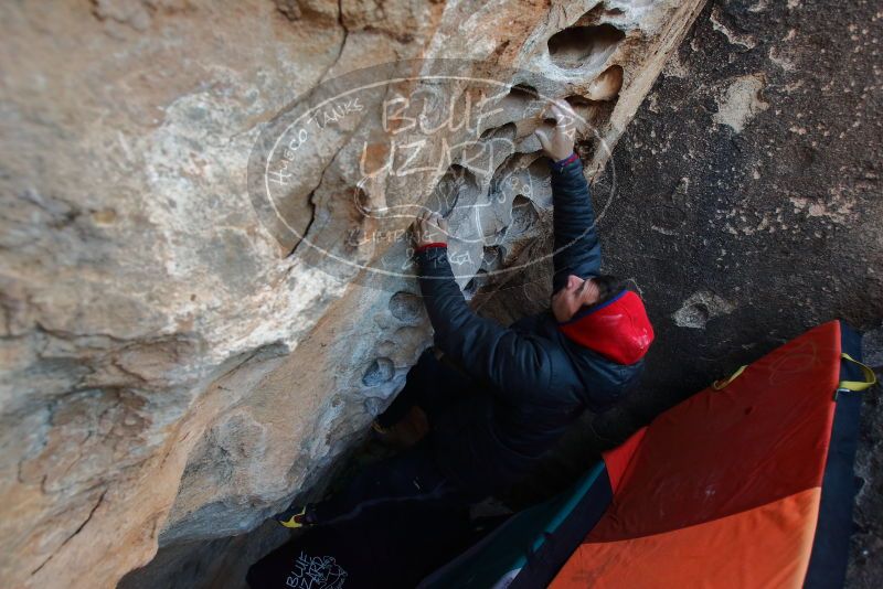 Bouldering in Hueco Tanks on 12/29/2019 with Blue Lizard Climbing and Yoga

Filename: SRM_20191229_1048430.jpg
Aperture: f/4.0
Shutter Speed: 1/250
Body: Canon EOS-1D Mark II
Lens: Canon EF 16-35mm f/2.8 L