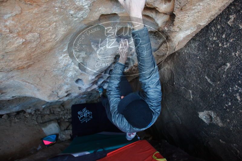 Bouldering in Hueco Tanks on 12/29/2019 with Blue Lizard Climbing and Yoga

Filename: SRM_20191229_1053400.jpg
Aperture: f/3.2
Shutter Speed: 1/250
Body: Canon EOS-1D Mark II
Lens: Canon EF 16-35mm f/2.8 L