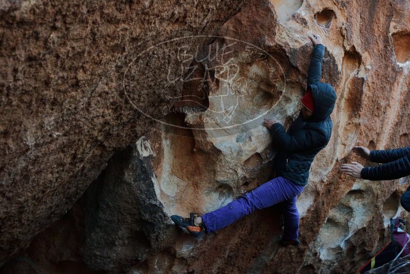 Bouldering in Hueco Tanks on 12/29/2019 with Blue Lizard Climbing and Yoga
Filename: SRM_20191229_1138070.jpg
Aperture: f/5.0
Shutter Speed: 1/250
Body: Canon EOS-1D Mark II
Lens: Canon EF 50mm f/1.8 II