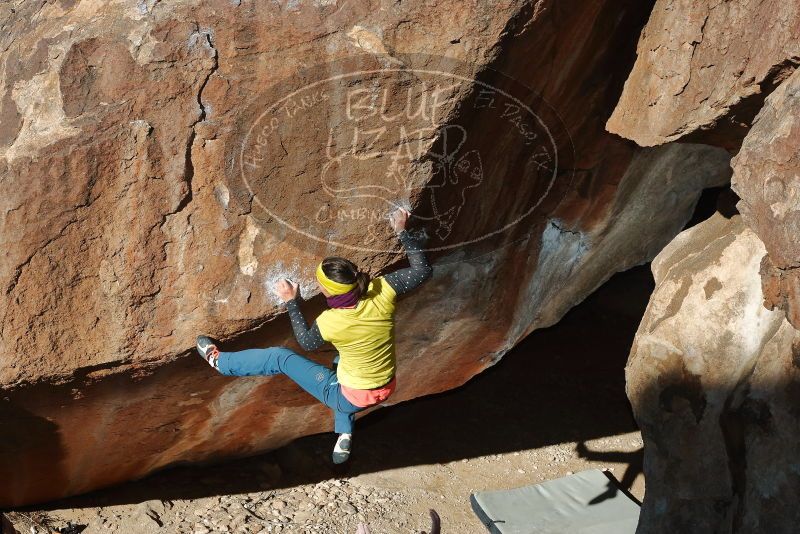 Bouldering in Hueco Tanks on 12/29/2019 with Blue Lizard Climbing and Yoga

Filename: SRM_20191229_1154010.jpg
Aperture: f/8.0
Shutter Speed: 1/250
Body: Canon EOS-1D Mark II
Lens: Canon EF 50mm f/1.8 II