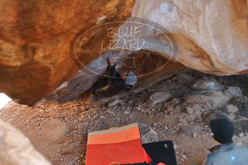 Bouldering in Hueco Tanks on 12/29/2019 with Blue Lizard Climbing and Yoga
Filename: SRM_20191229_1350480.jpg
Aperture: f/2.8
Shutter Speed: 1/320
Body: Canon EOS-1D Mark II
Lens: Canon EF 50mm f/1.8 II