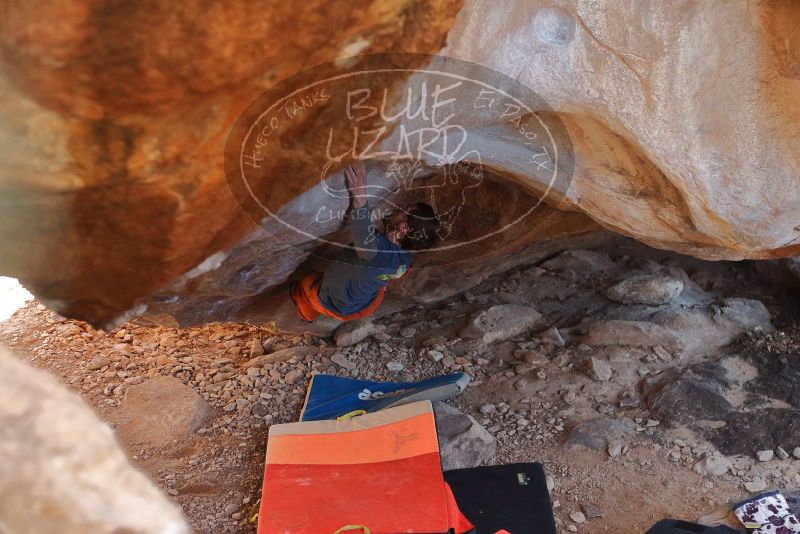 Bouldering in Hueco Tanks on 12/29/2019 with Blue Lizard Climbing and Yoga

Filename: SRM_20191229_1355060.jpg
Aperture: f/2.8
Shutter Speed: 1/320
Body: Canon EOS-1D Mark II
Lens: Canon EF 50mm f/1.8 II