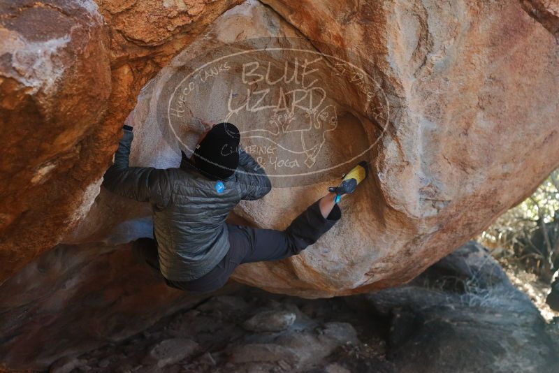 Bouldering in Hueco Tanks on 12/29/2019 with Blue Lizard Climbing and Yoga

Filename: SRM_20191229_1356290.jpg
Aperture: f/4.0
Shutter Speed: 1/320
Body: Canon EOS-1D Mark II
Lens: Canon EF 50mm f/1.8 II