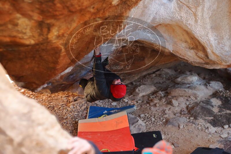 Bouldering in Hueco Tanks on 12/29/2019 with Blue Lizard Climbing and Yoga

Filename: SRM_20191229_1357120.jpg
Aperture: f/2.8
Shutter Speed: 1/320
Body: Canon EOS-1D Mark II
Lens: Canon EF 50mm f/1.8 II