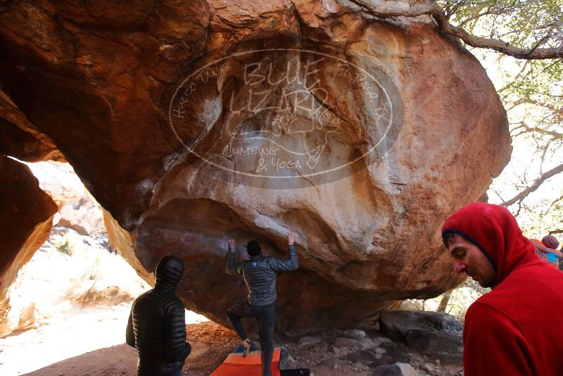 Bouldering in Hueco Tanks on 12/29/2019 with Blue Lizard Climbing and Yoga
Filename: SRM_20191229_1407450.jpg
Aperture: f/4.5
Shutter Speed: 1/320
Body: Canon EOS-1D Mark II
Lens: Canon EF 16-35mm f/2.8 L