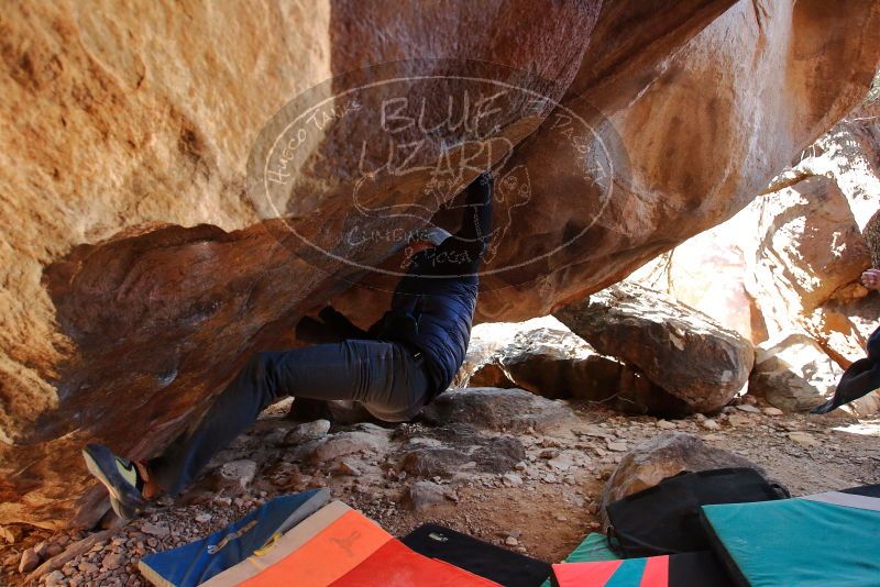 Bouldering in Hueco Tanks on 12/29/2019 with Blue Lizard Climbing and Yoga

Filename: SRM_20191229_1419190.jpg
Aperture: f/3.5
Shutter Speed: 1/250
Body: Canon EOS-1D Mark II
Lens: Canon EF 16-35mm f/2.8 L