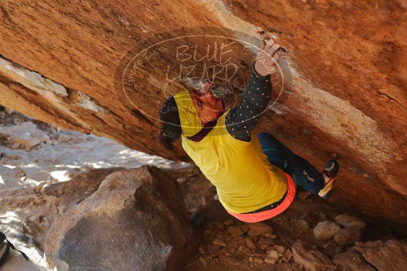 Bouldering in Hueco Tanks on 12/29/2019 with Blue Lizard Climbing and Yoga
Filename: SRM_20191229_1537480.jpg
Aperture: f/4.0
Shutter Speed: 1/400
Body: Canon EOS-1D Mark II
Lens: Canon EF 50mm f/1.8 II