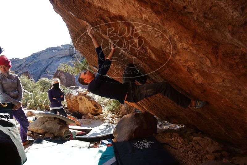 Bouldering in Hueco Tanks on 12/29/2019 with Blue Lizard Climbing and Yoga
Filename: SRM_20191229_1553050.jpg
Aperture: f/5.6
Shutter Speed: 1/320
Body: Canon EOS-1D Mark II
Lens: Canon EF 16-35mm f/2.8 L