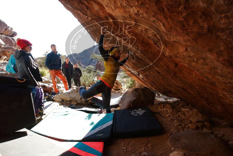 Bouldering in Hueco Tanks on 12/29/2019 with Blue Lizard Climbing and Yoga
Filename: SRM_20191229_1600373.jpg
Aperture: f/5.0
Shutter Speed: 1/320
Body: Canon EOS-1D Mark II
Lens: Canon EF 16-35mm f/2.8 L