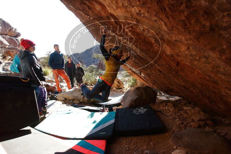Bouldering in Hueco Tanks on 12/29/2019 with Blue Lizard Climbing and Yoga

Filename: SRM_20191229_1600375.jpg
Aperture: f/5.0
Shutter Speed: 1/320
Body: Canon EOS-1D Mark II
Lens: Canon EF 16-35mm f/2.8 L