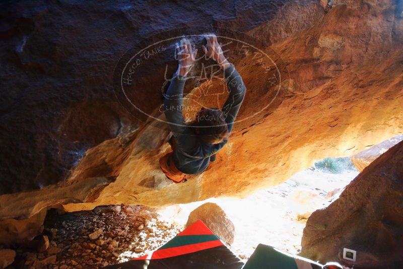 Bouldering in Hueco Tanks on 12/29/2019 with Blue Lizard Climbing and Yoga

Filename: SRM_20191229_1746560.jpg
Aperture: f/2.8
Shutter Speed: 1/125
Body: Canon EOS-1D Mark II
Lens: Canon EF 16-35mm f/2.8 L