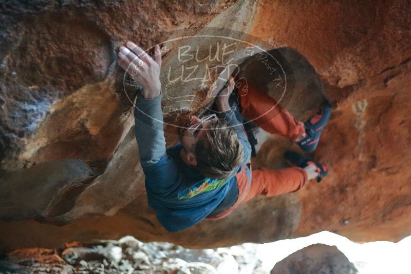 Bouldering in Hueco Tanks on 12/29/2019 with Blue Lizard Climbing and Yoga

Filename: SRM_20191229_1753450.jpg
Aperture: f/1.8
Shutter Speed: 1/100
Body: Canon EOS-1D Mark II
Lens: Canon EF 50mm f/1.8 II