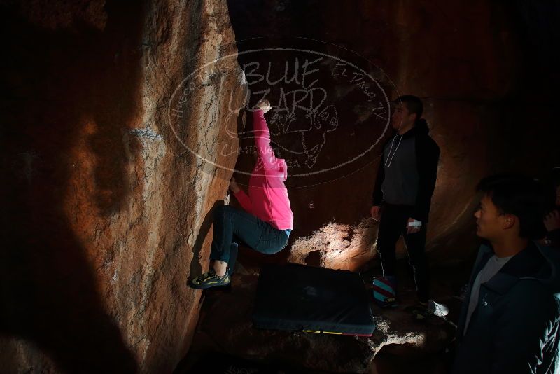 Bouldering in Hueco Tanks on 12/30/2019 with Blue Lizard Climbing and Yoga

Filename: SRM_20191230_1124580.jpg
Aperture: f/6.3
Shutter Speed: 1/250
Body: Canon EOS-1D Mark II
Lens: Canon EF 16-35mm f/2.8 L