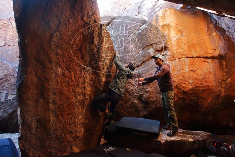 Bouldering in Hueco Tanks on 12/30/2019 with Blue Lizard Climbing and Yoga

Filename: SRM_20191230_1147240.jpg
Aperture: f/3.2
Shutter Speed: 1/250
Body: Canon EOS-1D Mark II
Lens: Canon EF 16-35mm f/2.8 L