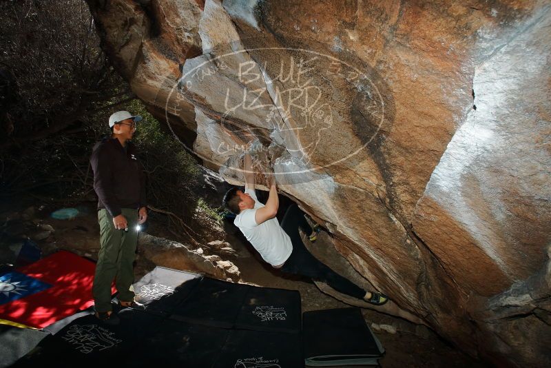 Bouldering in Hueco Tanks on 12/30/2019 with Blue Lizard Climbing and Yoga

Filename: SRM_20191230_1213390.jpg
Aperture: f/8.0
Shutter Speed: 1/250
Body: Canon EOS-1D Mark II
Lens: Canon EF 16-35mm f/2.8 L