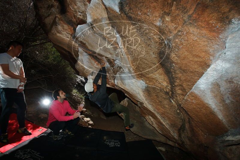 Bouldering in Hueco Tanks on 12/30/2019 with Blue Lizard Climbing and Yoga
Filename: SRM_20191230_1221130.jpg
Aperture: f/8.0
Shutter Speed: 1/250
Body: Canon EOS-1D Mark II
Lens: Canon EF 16-35mm f/2.8 L