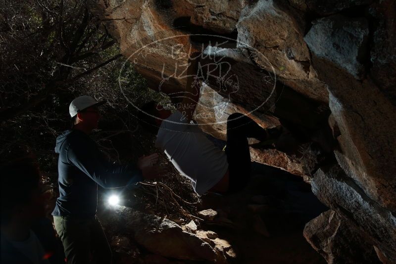 Bouldering in Hueco Tanks on 12/30/2019 with Blue Lizard Climbing and Yoga
Filename: SRM_20191230_1234170.jpg
Aperture: f/8.0
Shutter Speed: 1/250
Body: Canon EOS-1D Mark II
Lens: Canon EF 16-35mm f/2.8 L
