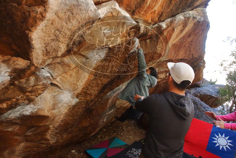 Bouldering in Hueco Tanks on 12/30/2019 with Blue Lizard Climbing and Yoga
Filename: SRM_20191230_1324541.jpg
Aperture: f/4.0
Shutter Speed: 1/250
Body: Canon EOS-1D Mark II
Lens: Canon EF 16-35mm f/2.8 L