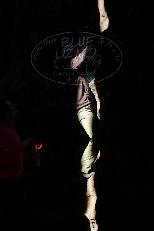 Bouldering in Hueco Tanks on 12/30/2019 with Blue Lizard Climbing and Yoga

Filename: SRM_20191230_1448350.jpg
Aperture: f/4.0
Shutter Speed: 1/250
Body: Canon EOS-1D Mark II
Lens: Canon EF 50mm f/1.8 II