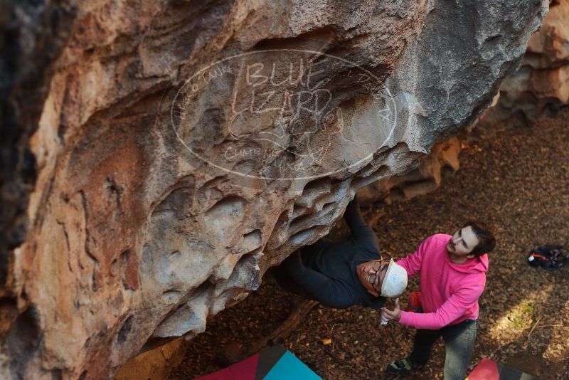 Bouldering in Hueco Tanks on 12/30/2019 with Blue Lizard Climbing and Yoga
Filename: SRM_20191230_1637490.jpg
Aperture: f/3.5
Shutter Speed: 1/250
Body: Canon EOS-1D Mark II
Lens: Canon EF 50mm f/1.8 II