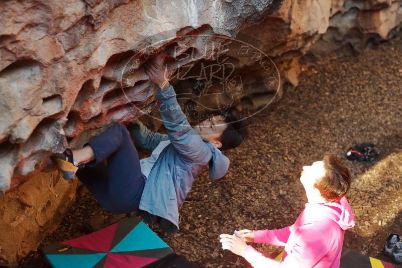 Bouldering in Hueco Tanks on 12/30/2019 with Blue Lizard Climbing and Yoga

Filename: SRM_20191230_1640360.jpg
Aperture: f/2.8
Shutter Speed: 1/250
Body: Canon EOS-1D Mark II
Lens: Canon EF 50mm f/1.8 II