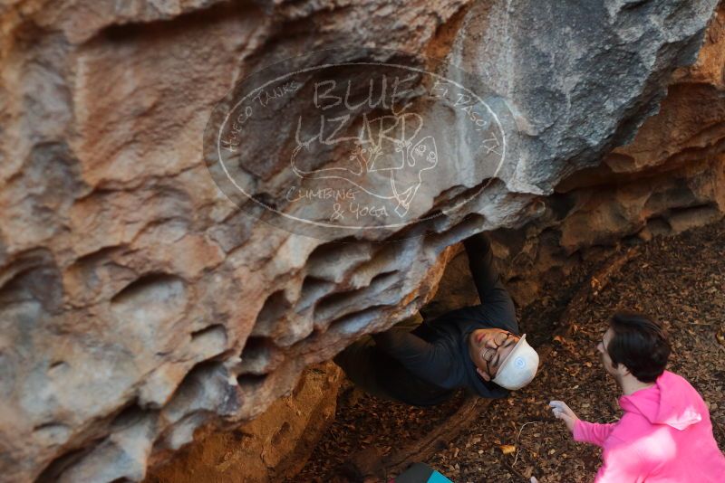 Bouldering in Hueco Tanks on 12/30/2019 with Blue Lizard Climbing and Yoga

Filename: SRM_20191230_1644380.jpg
Aperture: f/3.2
Shutter Speed: 1/200
Body: Canon EOS-1D Mark II
Lens: Canon EF 50mm f/1.8 II
