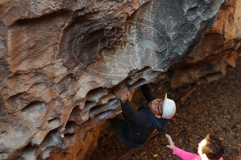 Bouldering in Hueco Tanks on 12/30/2019 with Blue Lizard Climbing and Yoga

Filename: SRM_20191230_1644450.jpg
Aperture: f/3.2
Shutter Speed: 1/200
Body: Canon EOS-1D Mark II
Lens: Canon EF 50mm f/1.8 II