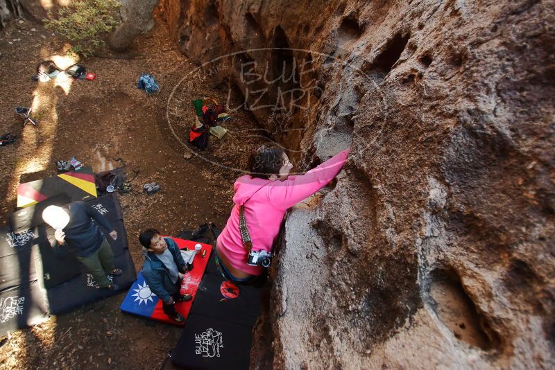 Bouldering in Hueco Tanks on 12/30/2019 with Blue Lizard Climbing and Yoga

Filename: SRM_20191230_1646440.jpg
Aperture: f/2.8
Shutter Speed: 1/200
Body: Canon EOS-1D Mark II
Lens: Canon EF 16-35mm f/2.8 L