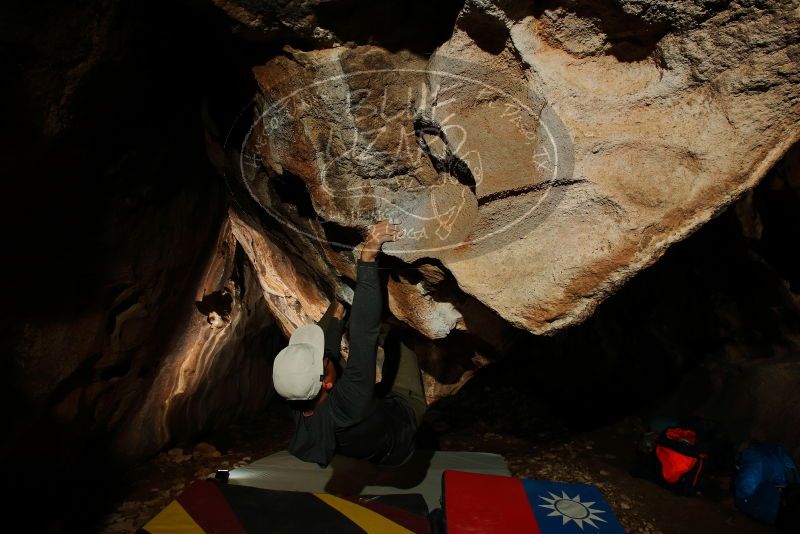 Bouldering in Hueco Tanks on 12/30/2019 with Blue Lizard Climbing and Yoga

Filename: SRM_20191230_1727100.jpg
Aperture: f/8.0
Shutter Speed: 1/250
Body: Canon EOS-1D Mark II
Lens: Canon EF 16-35mm f/2.8 L