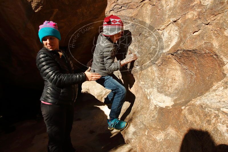 Bouldering in Hueco Tanks on 12/31/2019 with Blue Lizard Climbing and Yoga
Filename: SRM_20191231_1212070.jpg
Aperture: f/8.0
Shutter Speed: 1/500
Body: Canon EOS-1D Mark II
Lens: Canon EF 16-35mm f/2.8 L