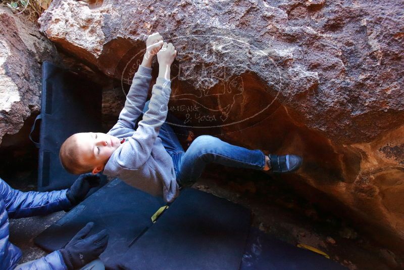Bouldering in Hueco Tanks on 12/31/2019 with Blue Lizard Climbing and Yoga

Filename: SRM_20191231_1224400.jpg
Aperture: f/4.0
Shutter Speed: 1/200
Body: Canon EOS-1D Mark II
Lens: Canon EF 16-35mm f/2.8 L
