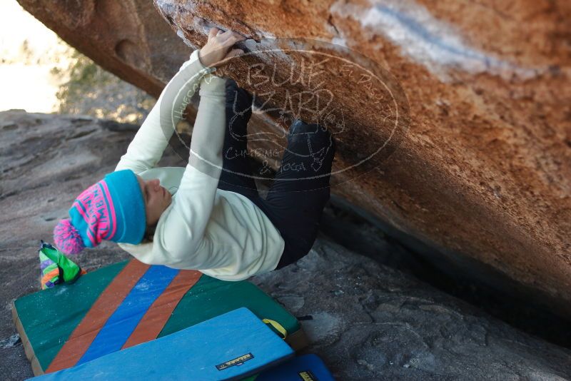Bouldering in Hueco Tanks on 12/31/2019 with Blue Lizard Climbing and Yoga

Filename: SRM_20191231_1429020.jpg
Aperture: f/2.8
Shutter Speed: 1/400
Body: Canon EOS-1D Mark II
Lens: Canon EF 50mm f/1.8 II