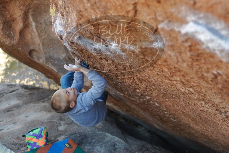 Bouldering in Hueco Tanks on 12/31/2019 with Blue Lizard Climbing and Yoga
Filename: SRM_20191231_1434480.jpg
Aperture: f/2.8
Shutter Speed: 1/320
Body: Canon EOS-1D Mark II
Lens: Canon EF 50mm f/1.8 II