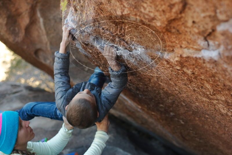 Bouldering in Hueco Tanks on 12/31/2019 with Blue Lizard Climbing and Yoga

Filename: SRM_20191231_1435580.jpg
Aperture: f/2.8
Shutter Speed: 1/320
Body: Canon EOS-1D Mark II
Lens: Canon EF 50mm f/1.8 II