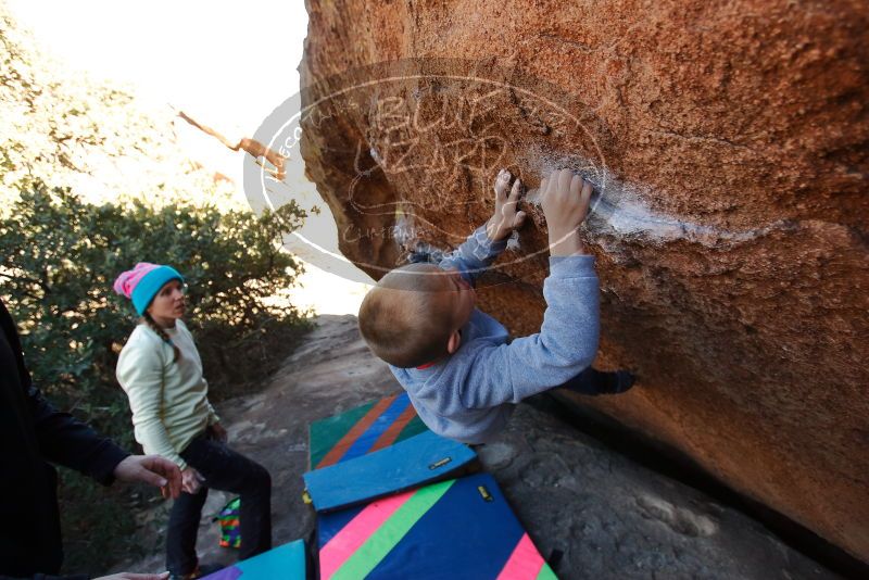 Bouldering in Hueco Tanks on 12/31/2019 with Blue Lizard Climbing and Yoga
Filename: SRM_20191231_1442270.jpg
Aperture: f/4.0
Shutter Speed: 1/400
Body: Canon EOS-1D Mark II
Lens: Canon EF 16-35mm f/2.8 L