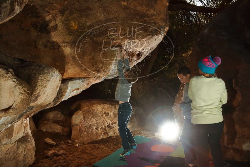 Bouldering in Hueco Tanks on 12/31/2019 with Blue Lizard Climbing and Yoga
Filename: SRM_20191231_1742180.jpg
Aperture: f/5.6
Shutter Speed: 1/250
Body: Canon EOS-1D Mark II
Lens: Canon EF 16-35mm f/2.8 L