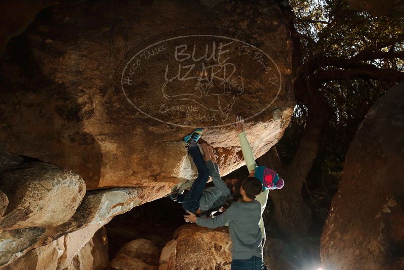 Bouldering in Hueco Tanks on 12/31/2019 with Blue Lizard Climbing and Yoga

Filename: SRM_20191231_1742320.jpg
Aperture: f/5.6
Shutter Speed: 1/250
Body: Canon EOS-1D Mark II
Lens: Canon EF 16-35mm f/2.8 L