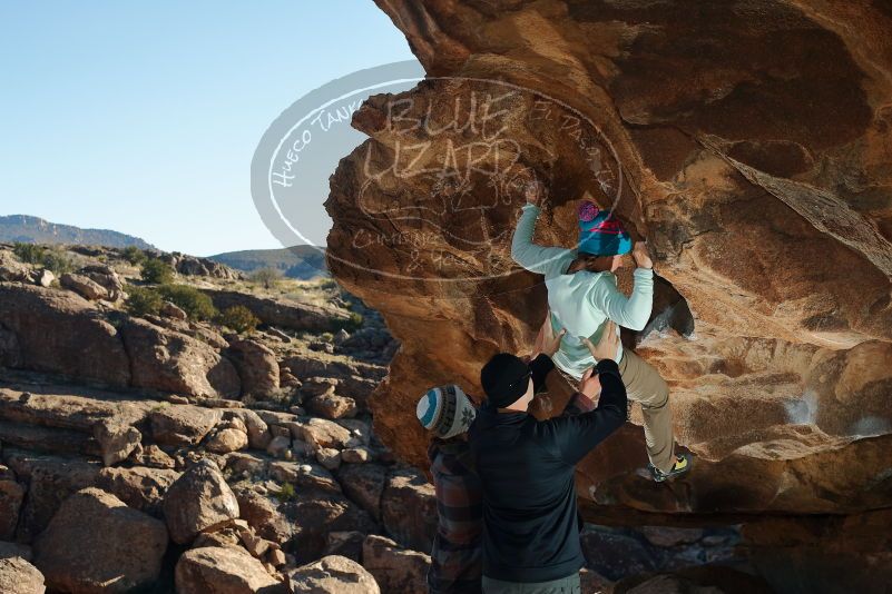 Bouldering in Hueco Tanks on 01/01/2020 with Blue Lizard Climbing and Yoga
Filename: SRM_20200101_1110090.jpg
Aperture: f/5.6
Shutter Speed: 1/250
Body: Canon EOS-1D Mark II
Lens: Canon EF 50mm f/1.8 II