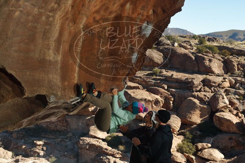 Bouldering in Hueco Tanks on 01/01/2020 with Blue Lizard Climbing and Yoga

Filename: SRM_20200101_1144030.jpg
Aperture: f/8.0
Shutter Speed: 1/250
Body: Canon EOS-1D Mark II
Lens: Canon EF 50mm f/1.8 II
