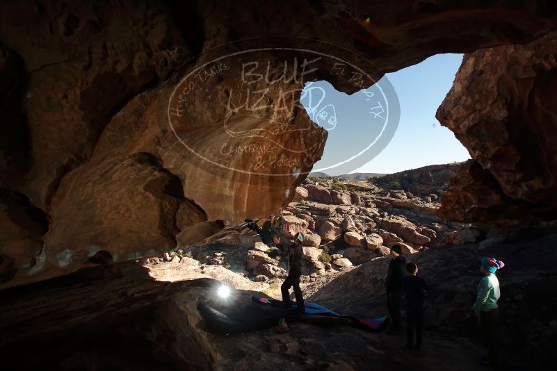 Bouldering in Hueco Tanks on 01/01/2020 with Blue Lizard Climbing and Yoga
Filename: SRM_20200101_1146400.jpg
Aperture: f/8.0
Shutter Speed: 1/250
Body: Canon EOS-1D Mark II
Lens: Canon EF 16-35mm f/2.8 L