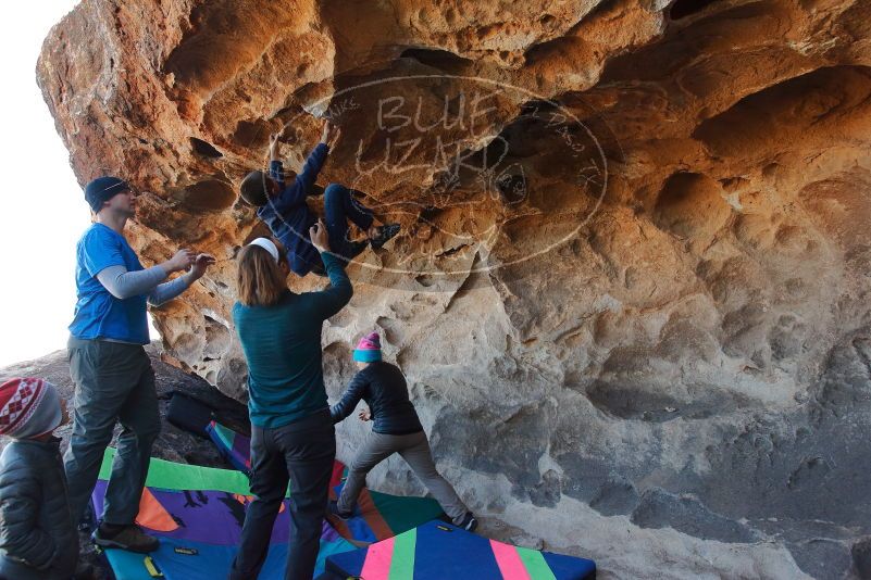Bouldering in Hueco Tanks on 01/01/2020 with Blue Lizard Climbing and Yoga
Filename: SRM_20200101_1458460.jpg
Aperture: f/5.6
Shutter Speed: 1/250
Body: Canon EOS-1D Mark II
Lens: Canon EF 16-35mm f/2.8 L